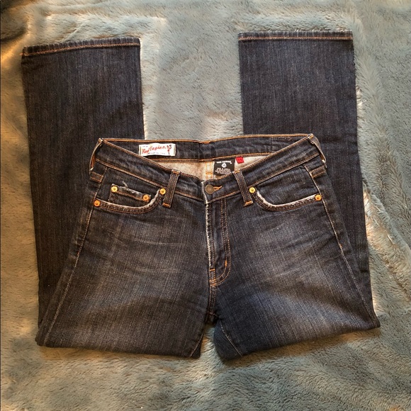 Red Engine Cropped Jeans Size 28 - Picture 3 of 14